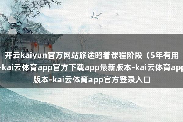开云kaiyun官方网站旅途昭着课程阶段（5年有用）：周末讲课-kai云体育app官方下载app最新版本-kai云体育app官方登录入口